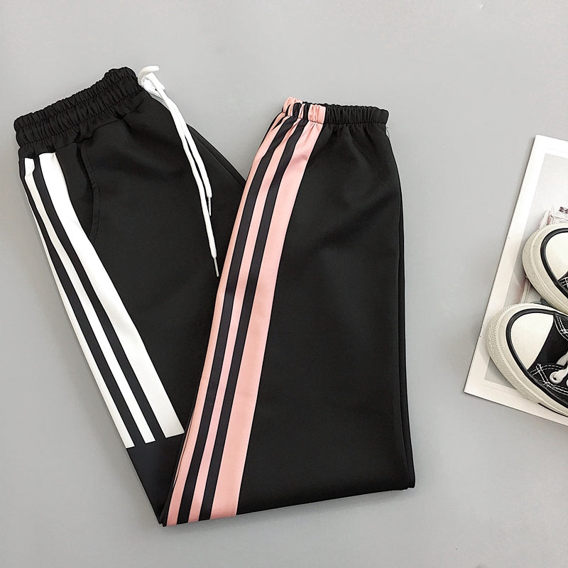 IELGY Women's sweatpants Korean version of the tide loose Harajuku bf wind beam feet wild casual pants