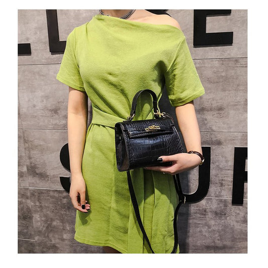 Crocodile Kelly Shoulder Messenger Hand Bag