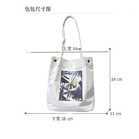 IELGY chic canvas bag handbag shoulder bag casual bag