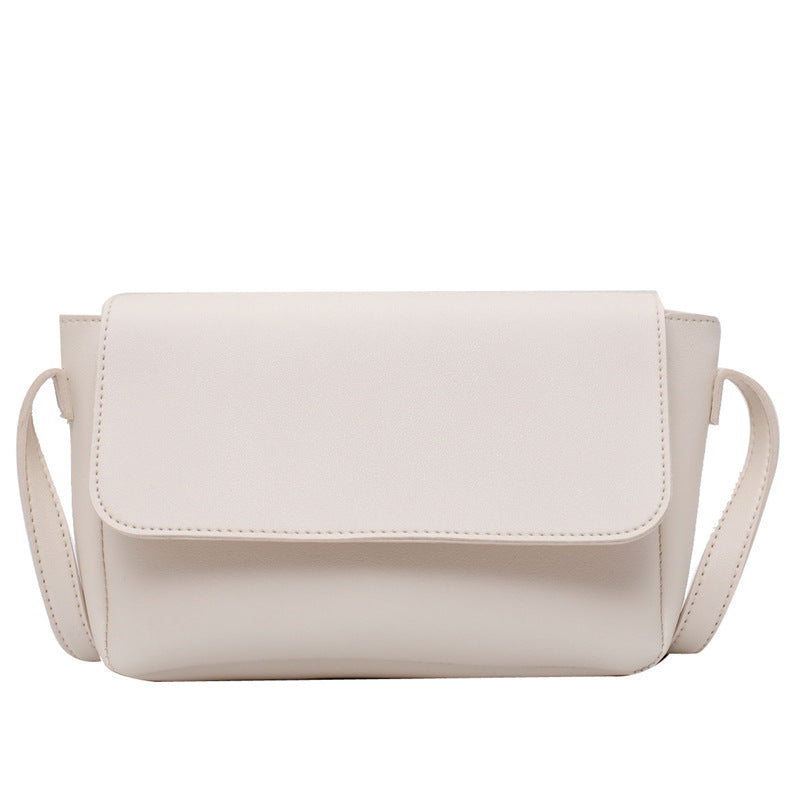 IELGY Solid color Casual All-match All-match Women's bag Trendy Black One shoulder Korean version Crossbody