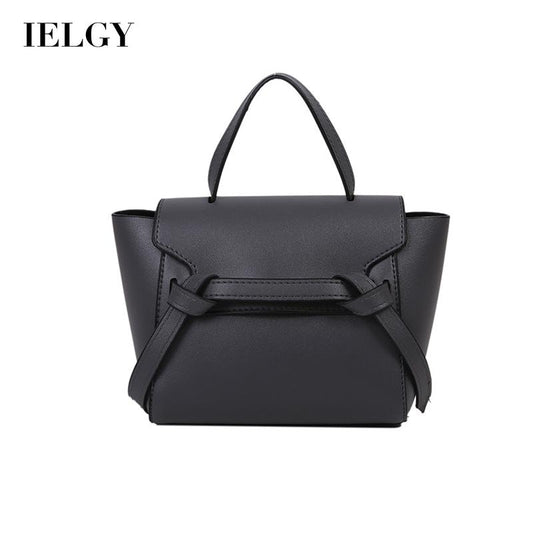 IELGY Women's bag retro Hand bag one shoulder Crossbody fashion ins fashion Square solid color all-match