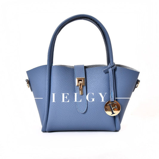 IELGY New Litchi pattern lock handbags