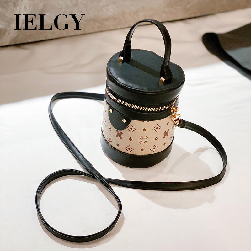 IELGY small bag female wild fashion western style portable bucket bag Korean casual temperament shoulder bag