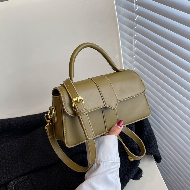 IELGY Retro portable embroidery thread niche all-match one-shoulder messenger small square bag women