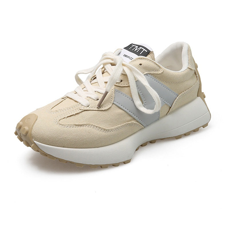 IELGY color matching breathable thick-soled running shoes women's trendy casual sports shoes