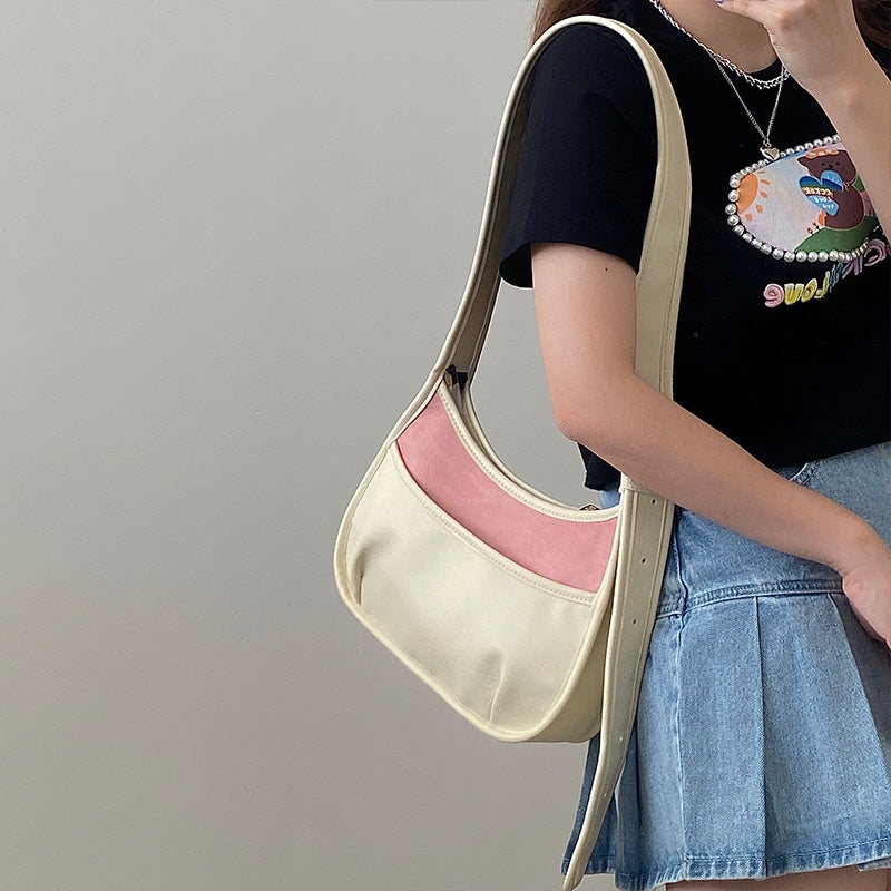 IELGY hit color casual diagonal bag women fashion one-shoulder trend