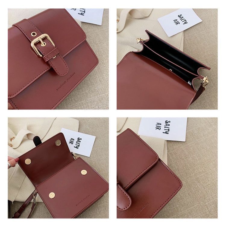 IELGY   retro simple female bag wild single shoulder messenger small square bagshoulder crossbody women simple bag classic street fashion laptop shoulder bag for women