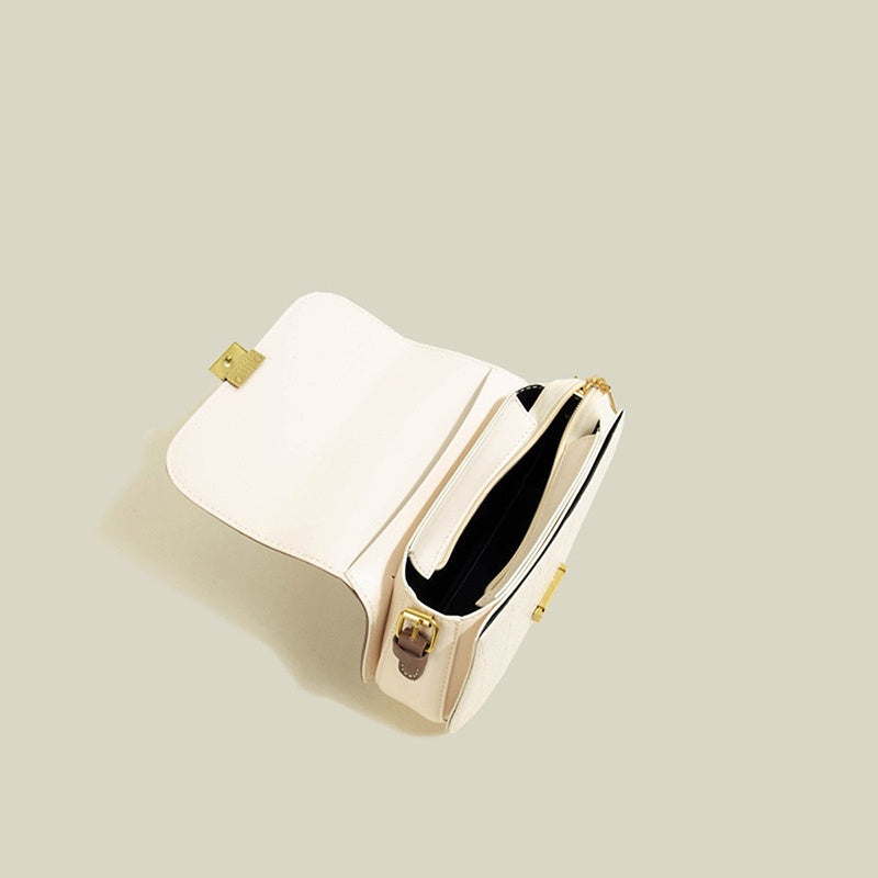IELGY color matching shoulder strap adjustable ladies retro high-end crossbody bag
