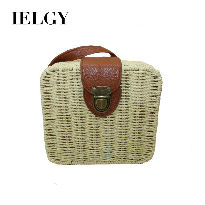 IELGY Mini Square Retro Beach Bag Messenger Bag