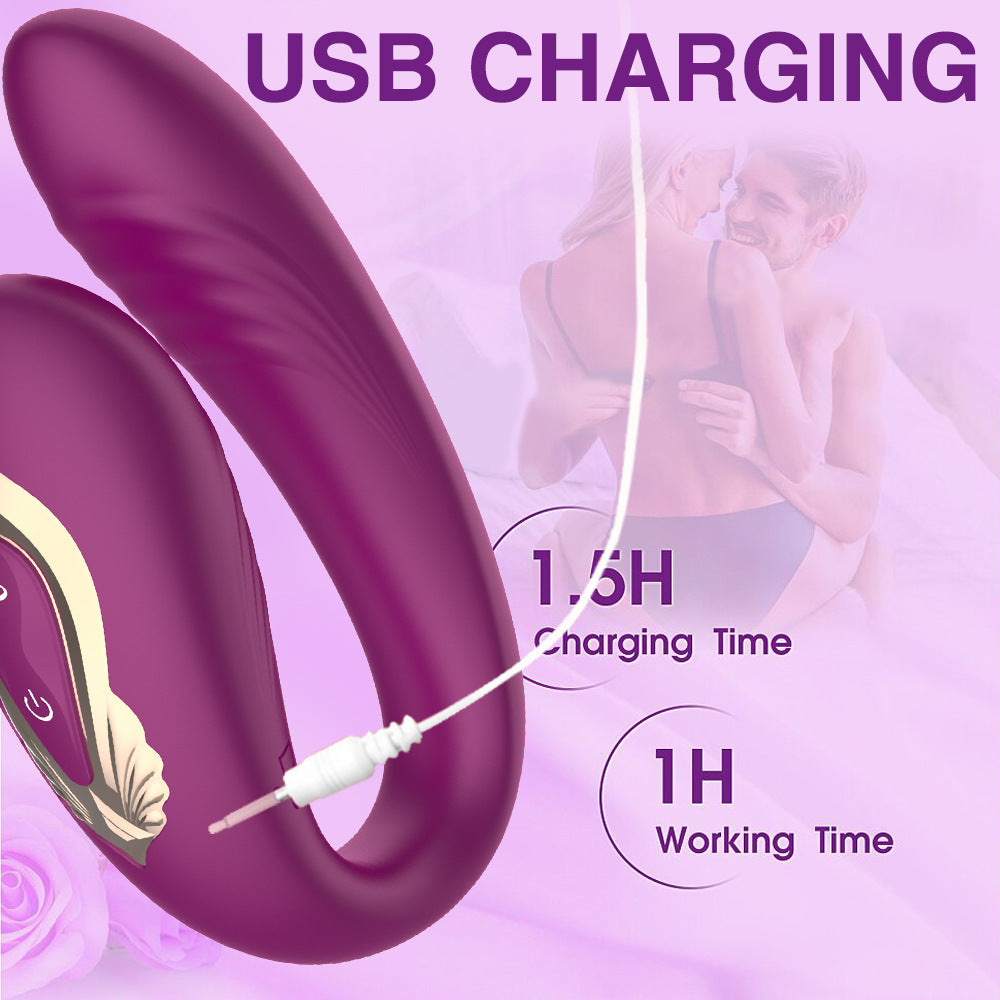 YOUTHAV Twist C-shaped clip vibrator double-headed vibrating and swinging vibrator female masturbation vibration sex toys
