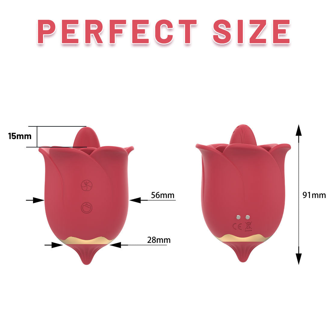YOUTHAV Tongue licking vibration rose jumping egg female silicone private massager in stock