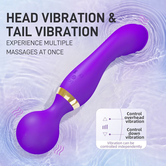 YOUTHAV New full body waterproof multi-purpose rehabilitation double-head vibrator G-spot orgasm masturbation massage stick female device
