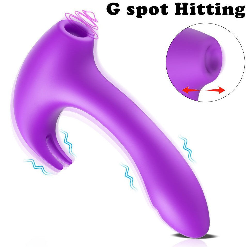 YOUTHAV Vibrating, slapping and sucking three-in-one massage stick adult sex toys female masturbation vibrator double stick