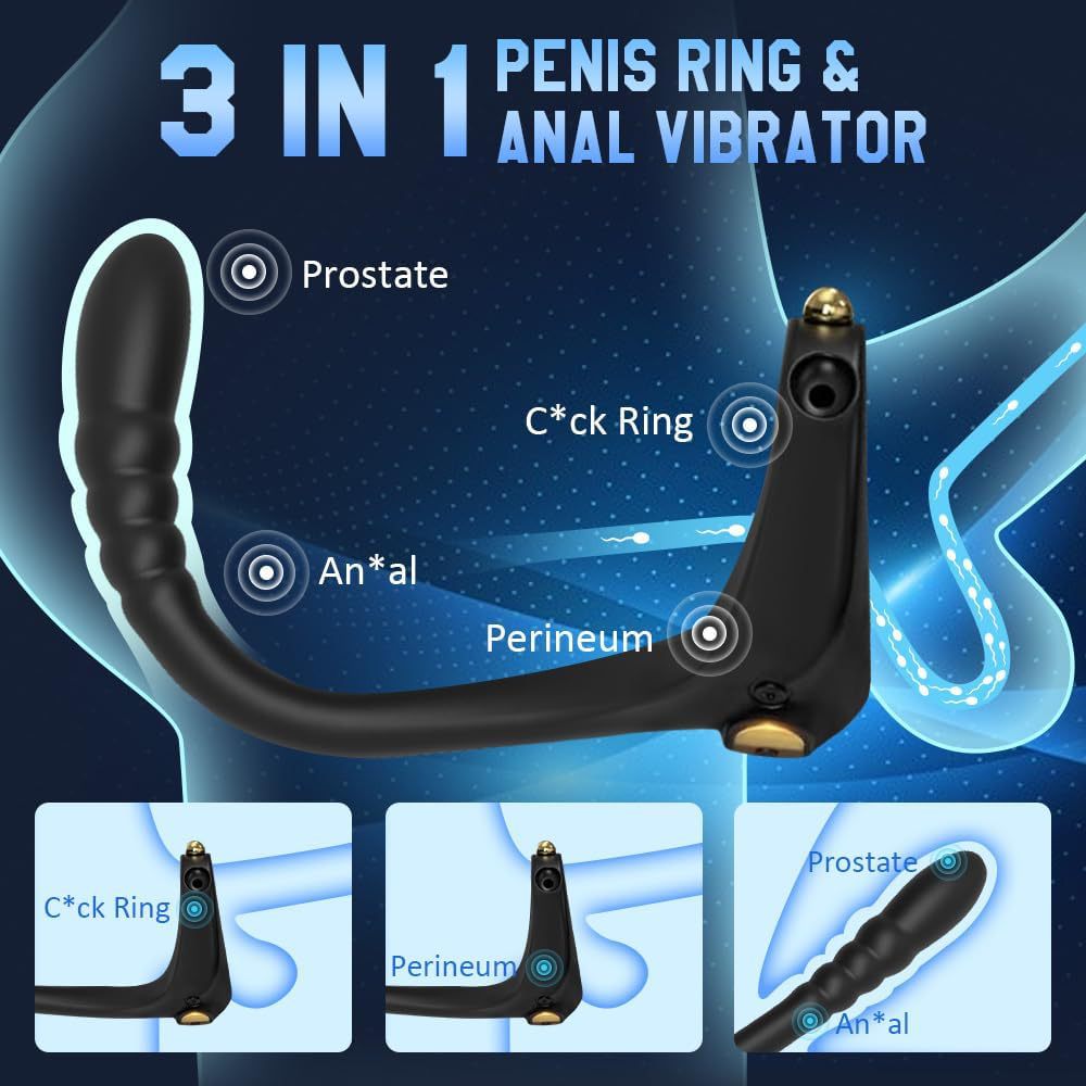 YOUTHAV The second generation of the Lord of the Rings lock sperm ring for men, penis ring for couples, resonance, men and women, vibration delay ring, sheep and chicken male ring