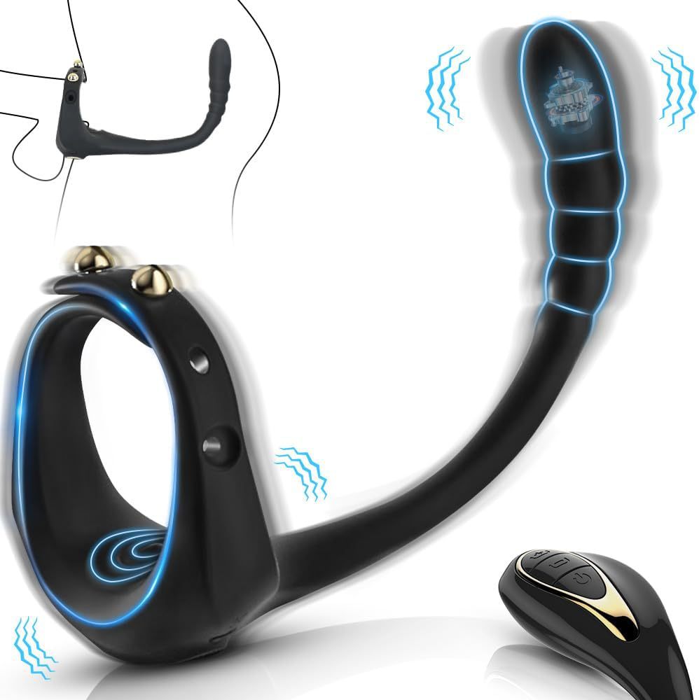 YOUTHAV The second generation of the Lord of the Rings lock sperm ring for men, penis ring for couples, resonance, men and women, vibration delay ring, sheep and chicken male ring