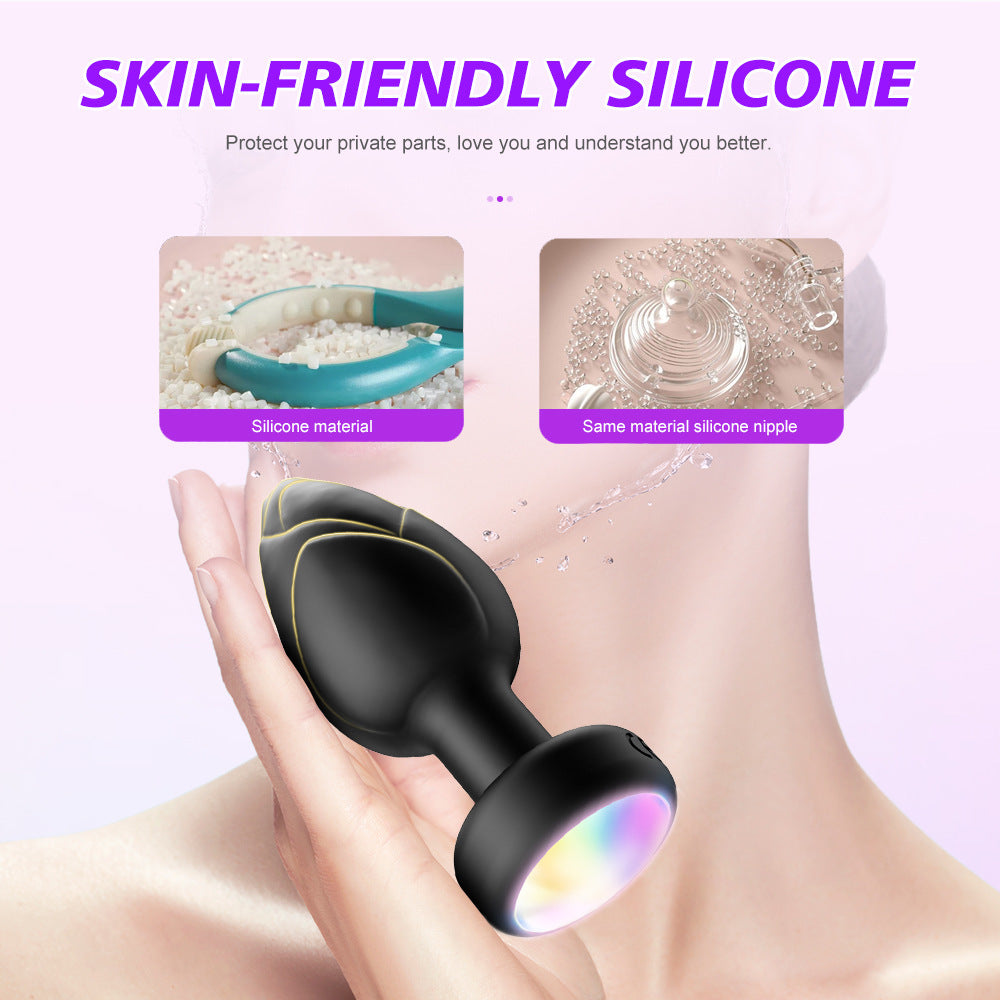 YOUTHAV New hot sale colorful vibration anal plug 10 frequency strong vibration unisex adult fun