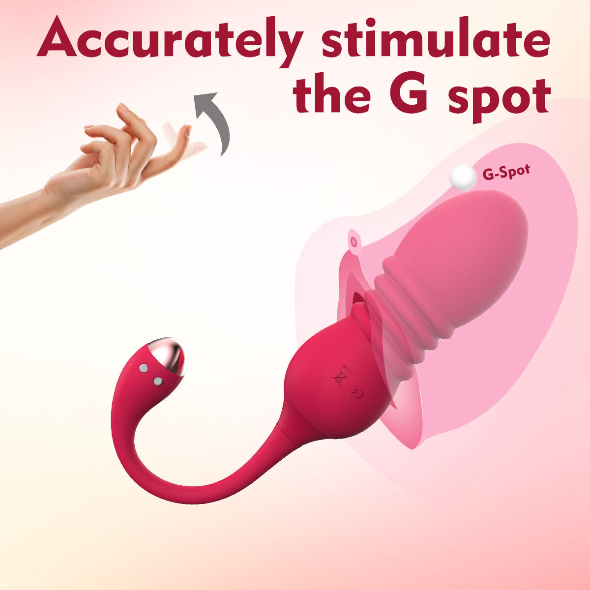 Wireless remote control telescopic vibration jumping egg female silicone vibration massager adult sex toys