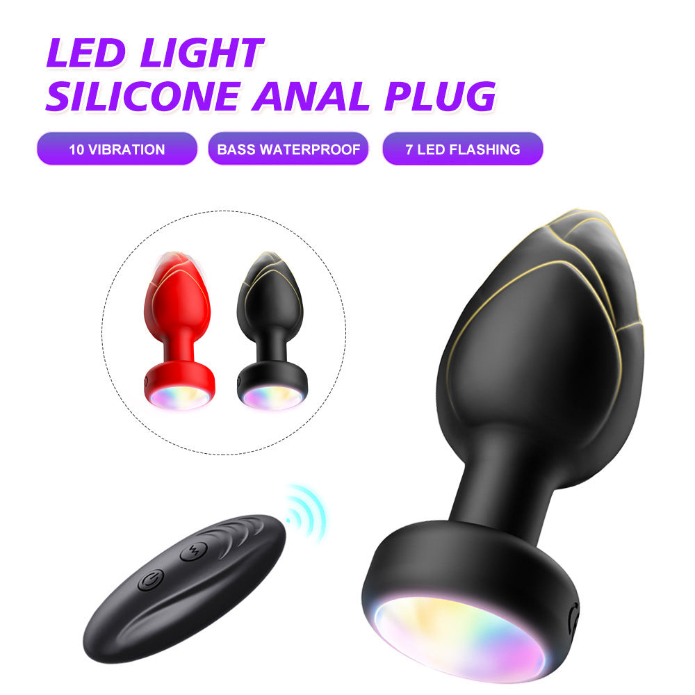 YOUTHAV New hot sale colorful vibration anal plug 10 frequency strong vibration unisex adult fun