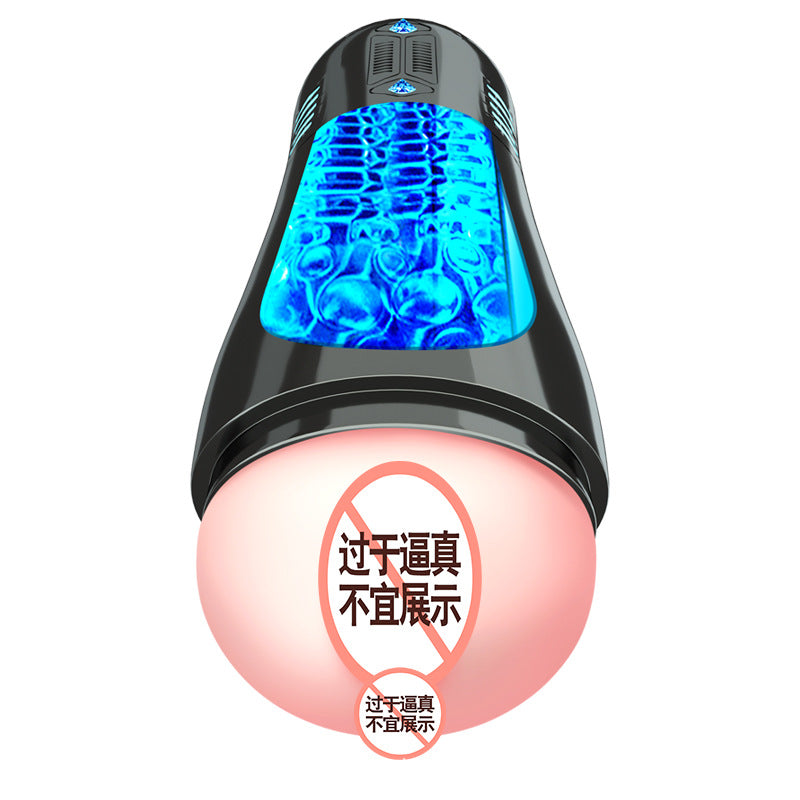 YOUTHAV Electric aircraft cup for men with vibration, pronunciation, clamp and suction, simulation channel masturbator, adult products