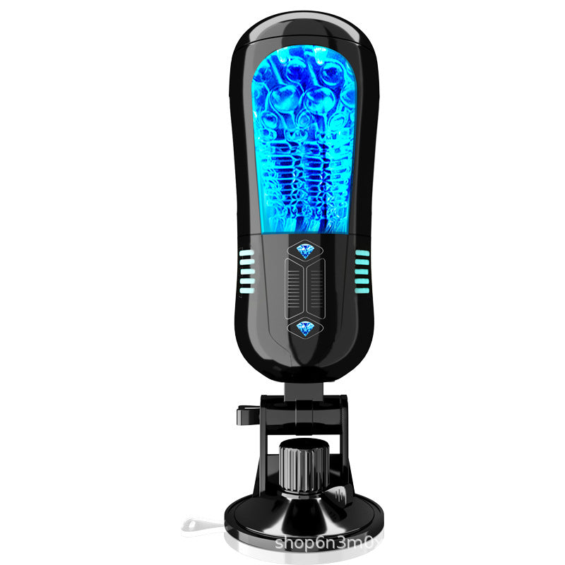 YOUTHAV Electric aircraft cup for men with vibration, pronunciation, clamp and suction, simulation channel masturbator, adult products