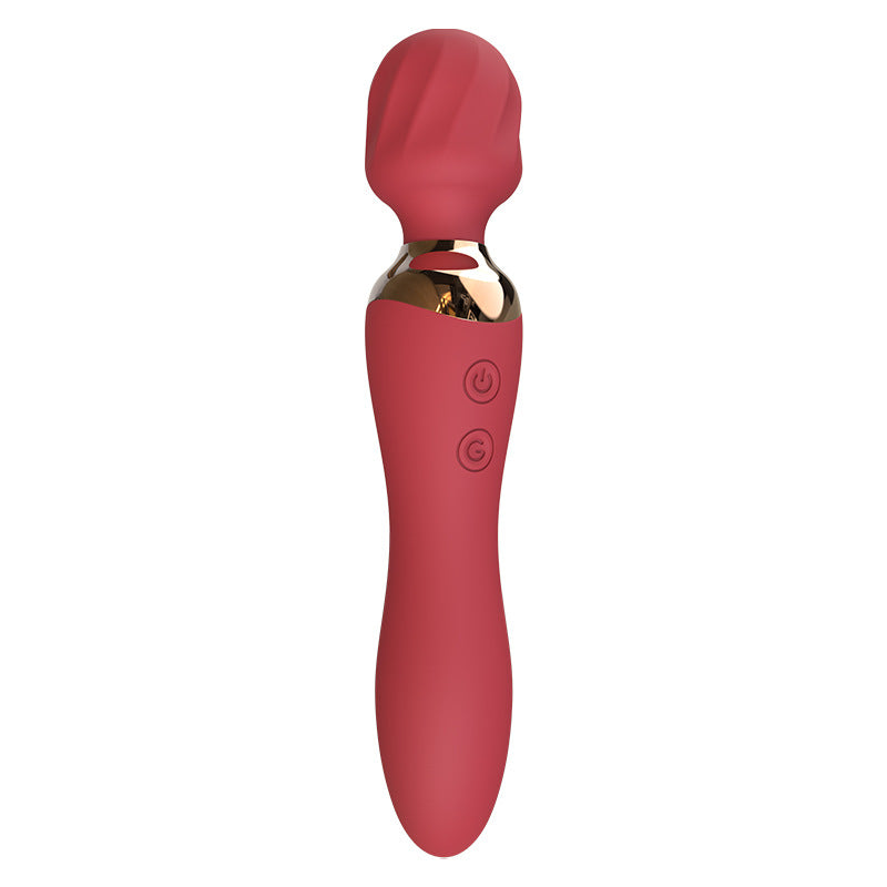 YOUTHAV Frequency conversion heating double-head silicone female AV vibrator rechargeable massage stick masturbator adult sex toys