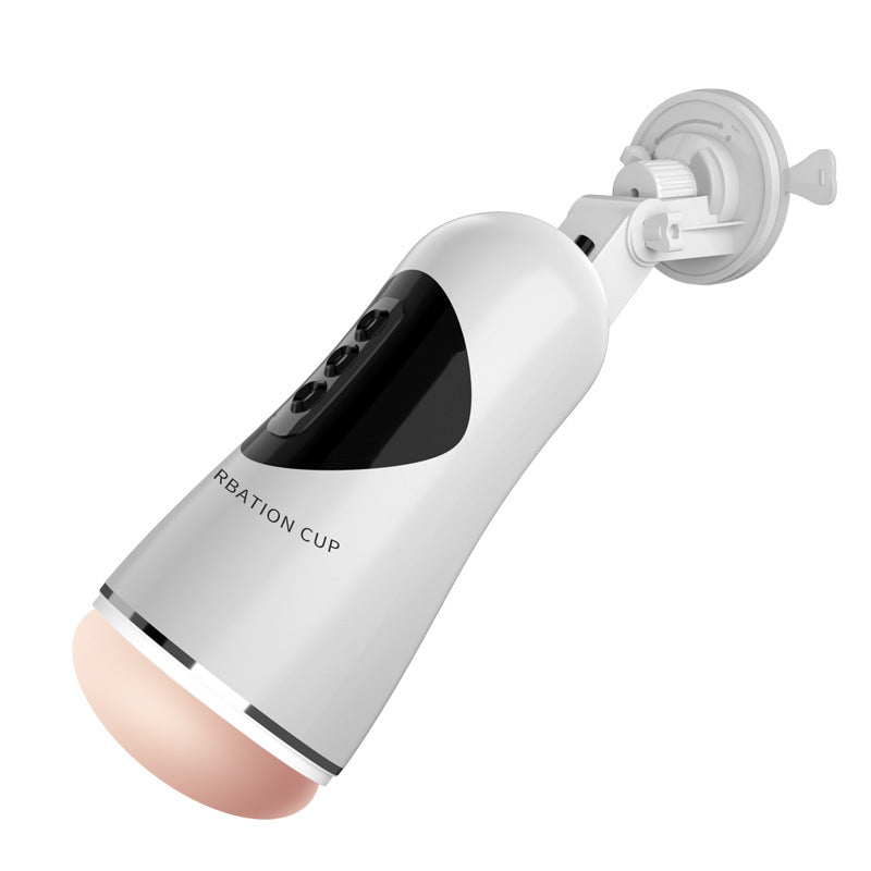 YOUTHAV Electric aircraft cup for men with vibration, pronunciation, clamp and suction, simulation channel masturbator, adult products