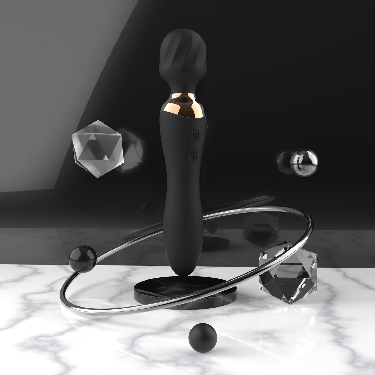 YOUTHAV Double-headed vibrator with heating and variable frequency, female masturbator, adult sex toy, sex toys, AV stick