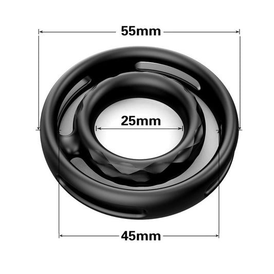 YOUTHAV Hot selling silicone lock sperm ring penis delay anti-ejaculation long-lasting invisible ring set couple sex fun lock sperm ring