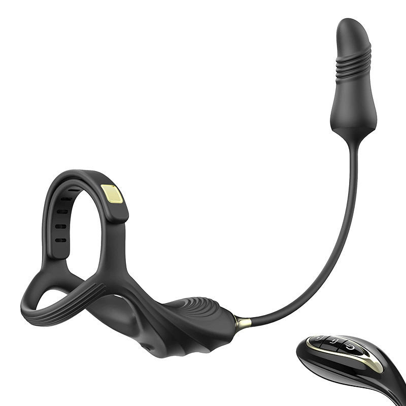 YOUTHAV The second generation of the Lord of the Rings lock sperm ring for men, penis ring for couples, resonance, men and women, vibration delay ring, sheep and chicken male ring