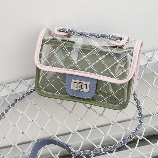 Transparent package chain pvc small package