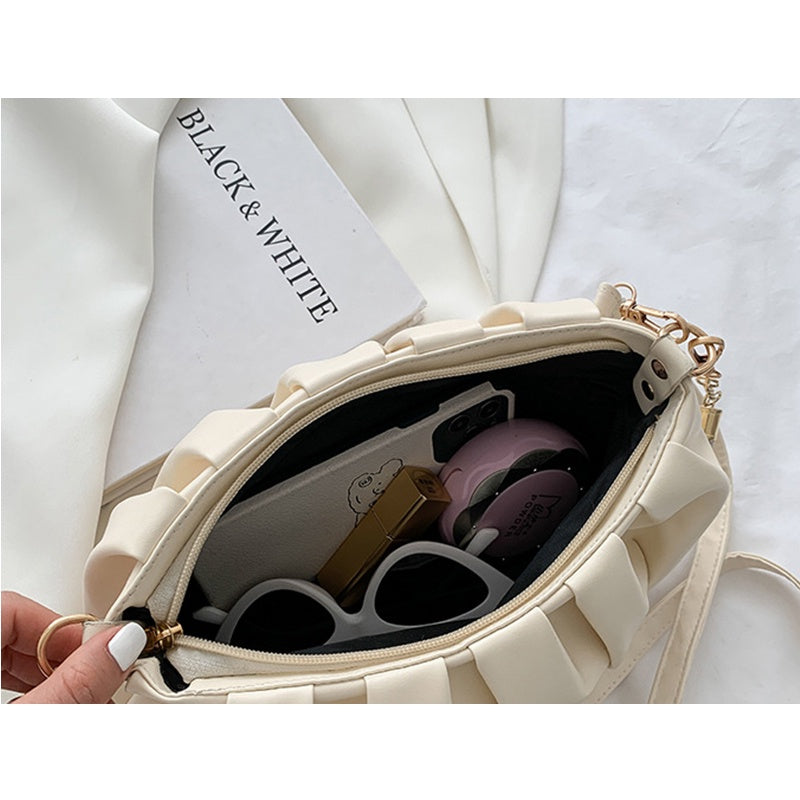 IELGY cloud bag women's fashion small square bag shoulder messenger bag