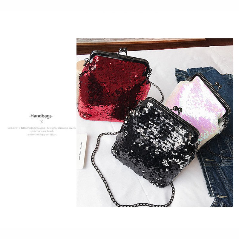 Sequin Shoulder Bag Fashion Shell Bag