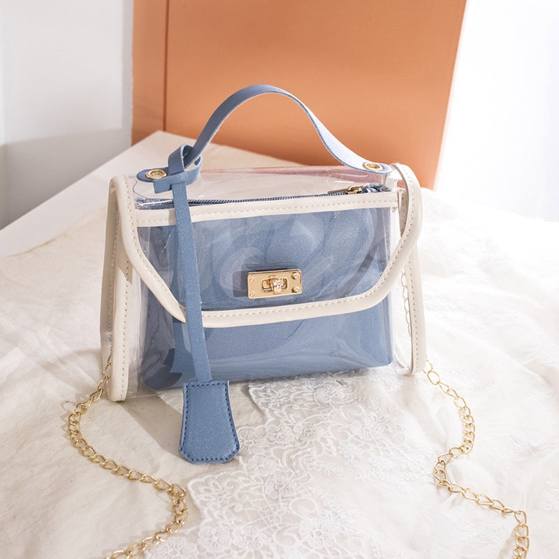 IELGY Korean style simple female bag casual mother-and-child bag chain small square bag