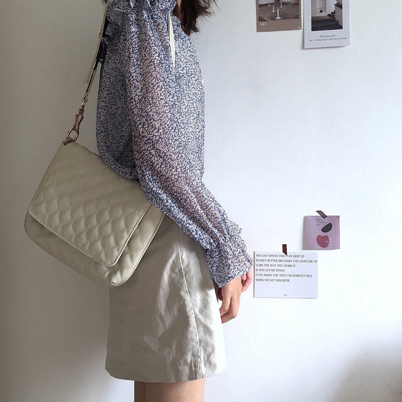 IELGY Fashion women bag wide shoulder strap hundred set one-shoulder slanted women's bag tide