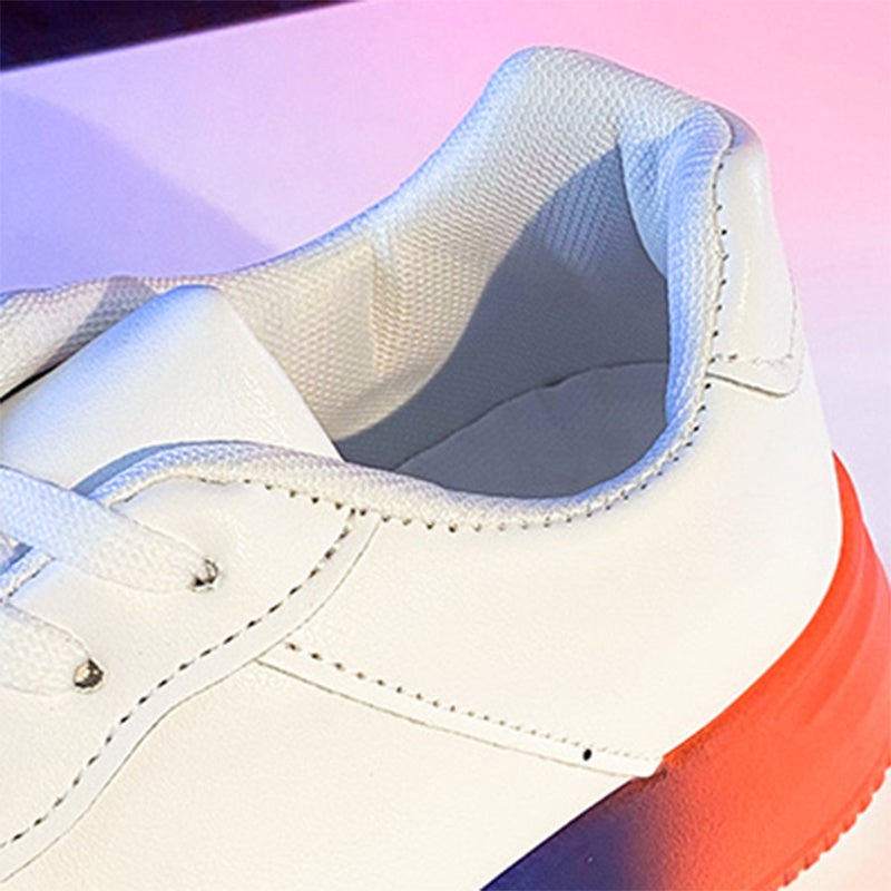 IELGY Korean style flat round toe color matching casual shoes