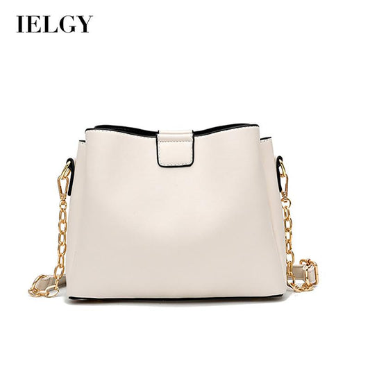 IELGY fashion solid color chain tassel personalized one-shoulder messenger bag