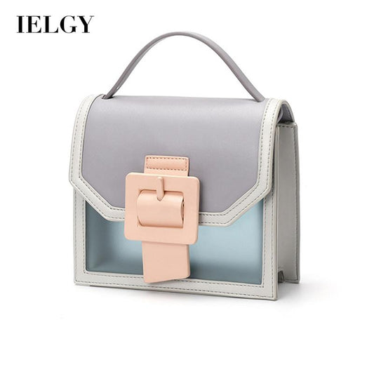 IELGY cross-body summer vitality High-class sense jelly bag fashion western style portable generous button exquisite style contrast color