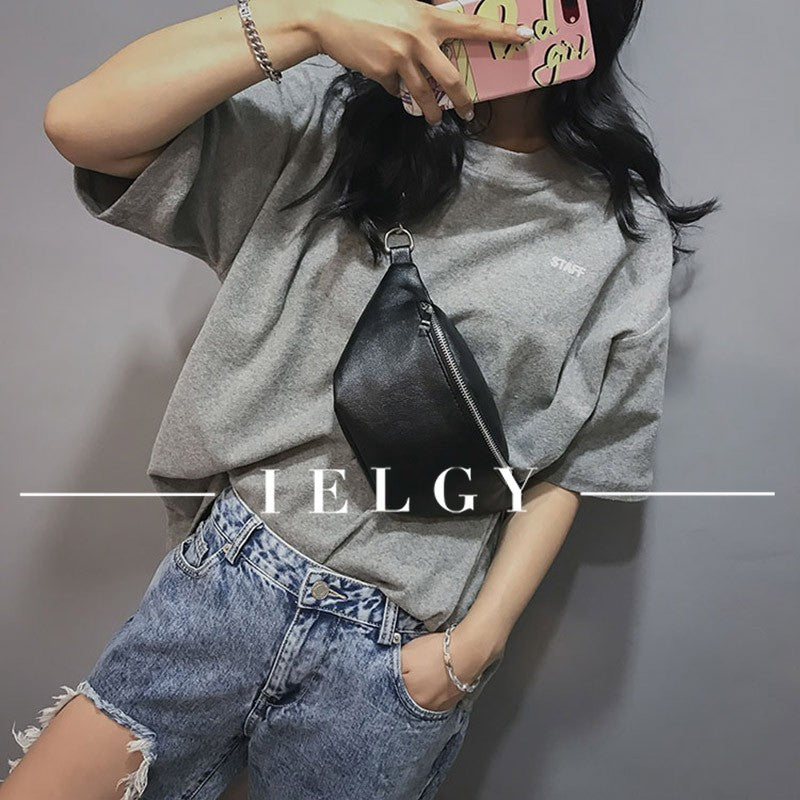 IELGY Summer new slant chic retro wild pockets chest bag