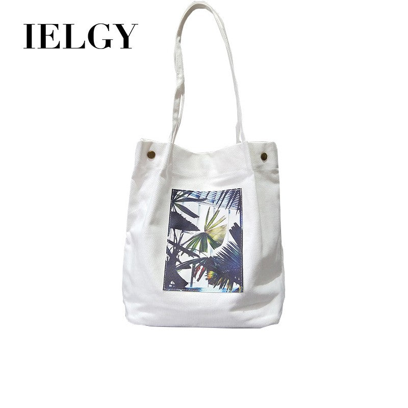 IELGY chic canvas bag handbag shoulder bag casual bag