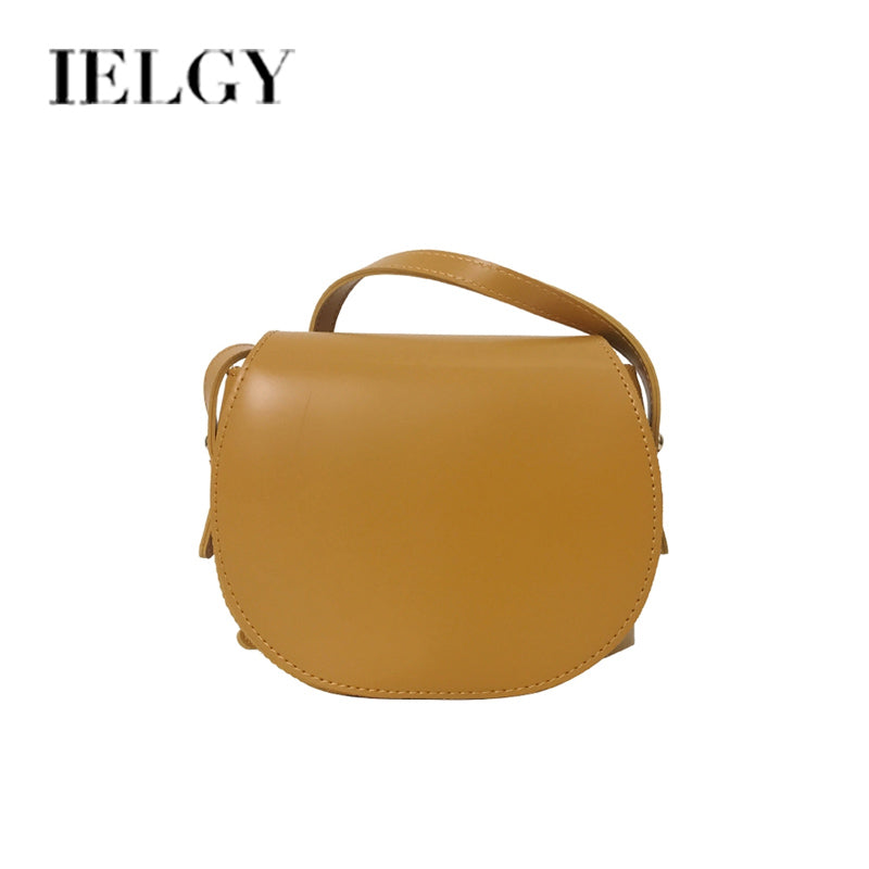 IELGY  retro saddle bag women bag Hong Kong wind oblique satchel ins small bag single shoulder simple 100 lap