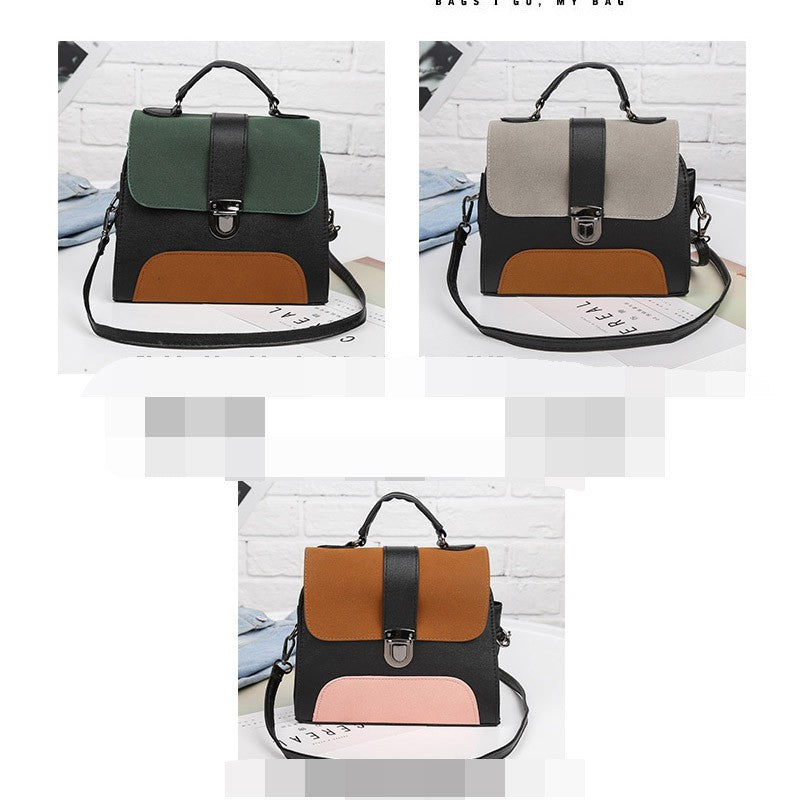 IELGY Shoulder bag matte hit color shoulder bag