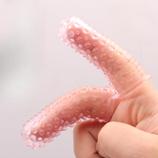 YOUTHAV Crystal wolf tooth double finger scratching set couples sex flirting thorny finger sets adult toys fun sex products