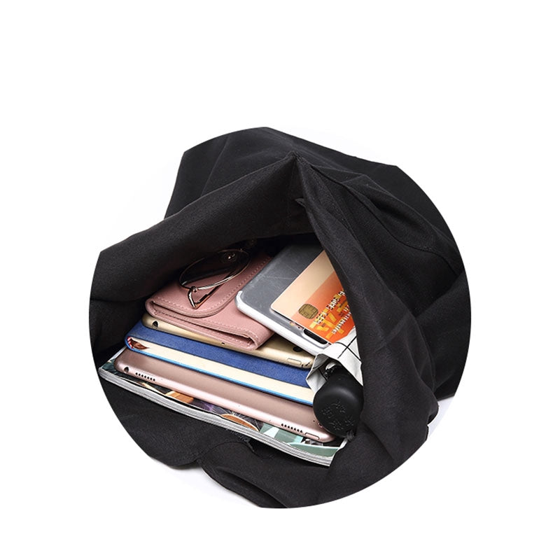IELGY Big bag, shoulder bag, handbag, casual canvas bag, female bag