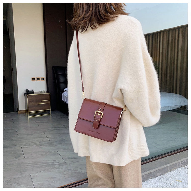 IELGY   retro simple female bag wild single shoulder messenger small square bagshoulder crossbody women simple bag classic street fashion laptop shoulder bag for women