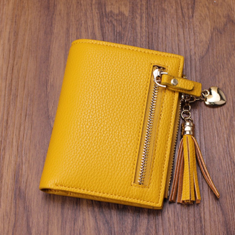 New stylish small wallet female short paragraph