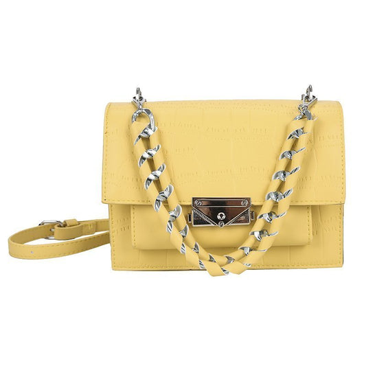 IELGY Women's bag square bag Exquisite shoulder strap solid color Comfortable handy chain one shoulder Fashion version portable Crossbody Ladies shoulder bag