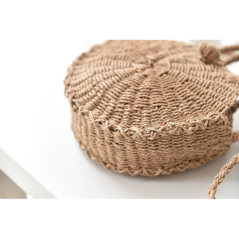 Ins super fire grass package beach bag round package