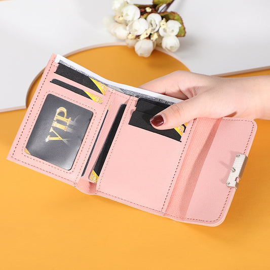 IELGY Embroidered ladies short wallet