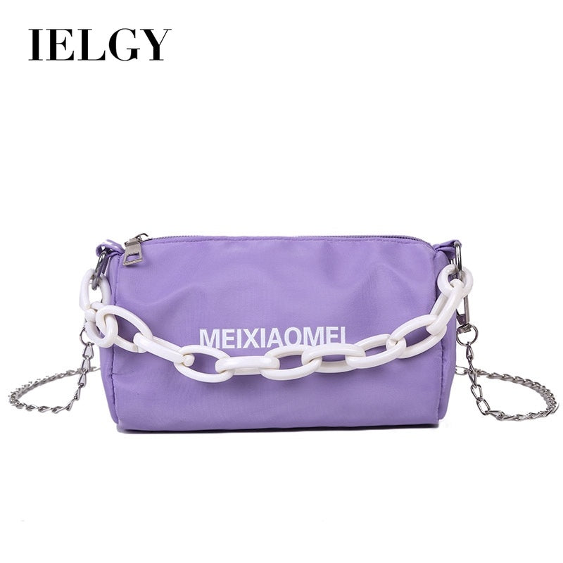 IELGY High sense of Internet celebrity summer casual letter street shooting bag tide wild one-shoulder messenger bag