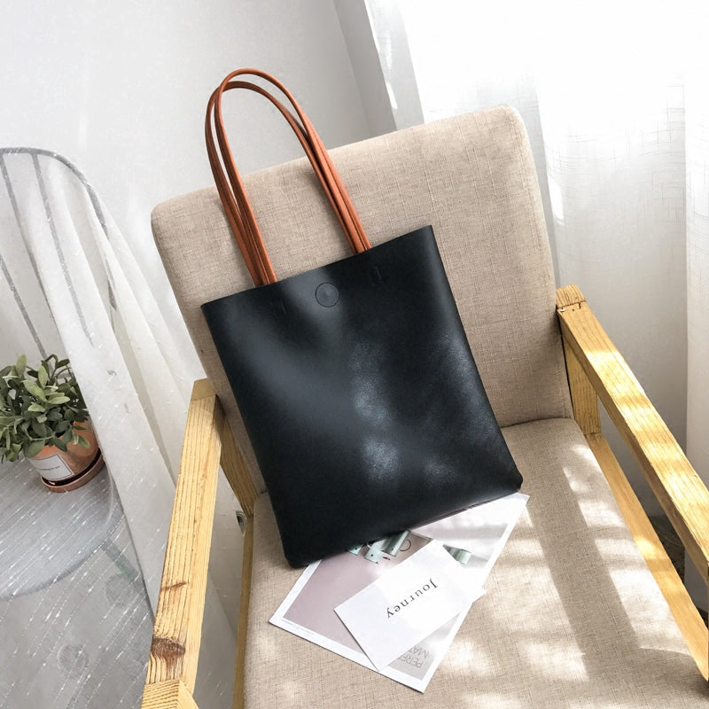 IELGY  Tote bag student 100 lap simple large capacity single shoulder handbag tide